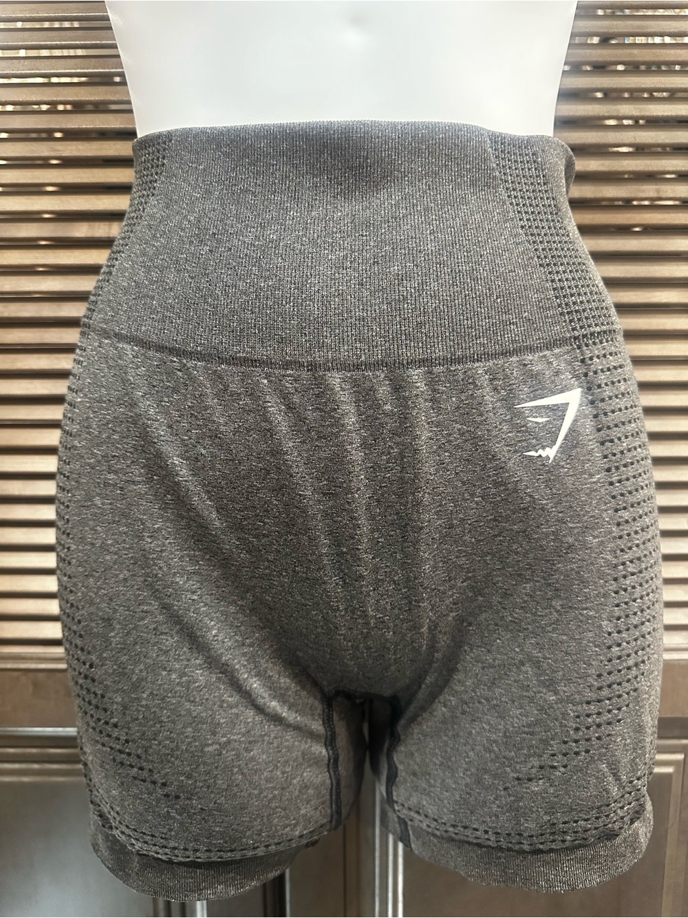 Gymshark Dark Gray High-Waist Seamless Performance Shorts